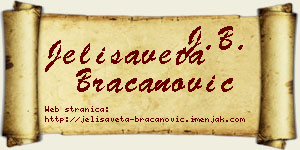 Jelisaveta Bracanović vizit kartica